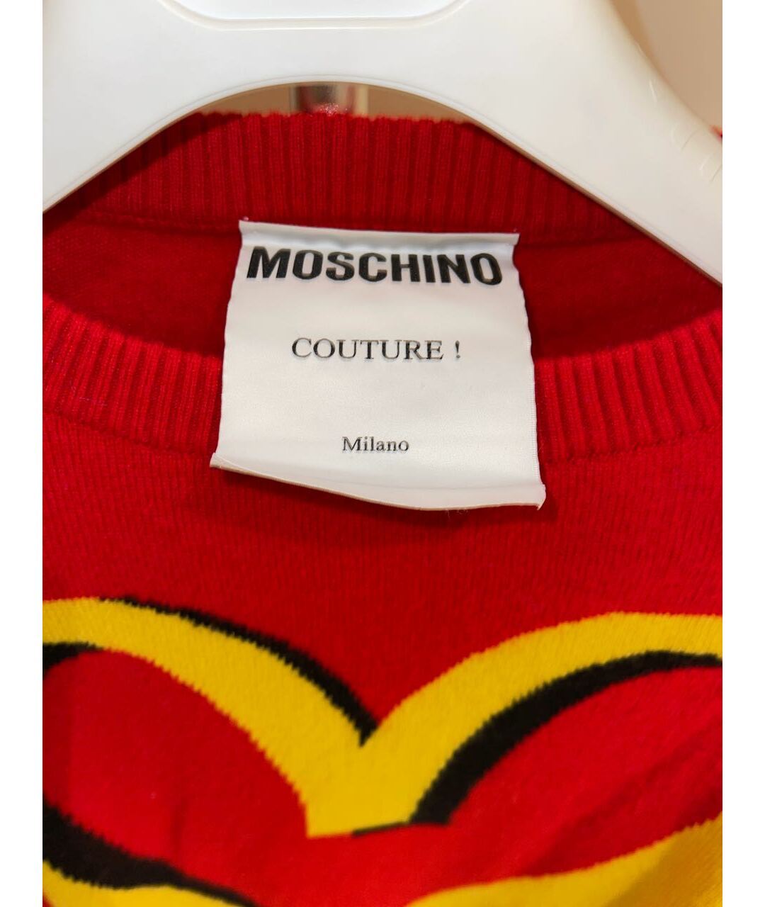 MOSCHINO Красный кашемировый джемпер / свитер, фото 3