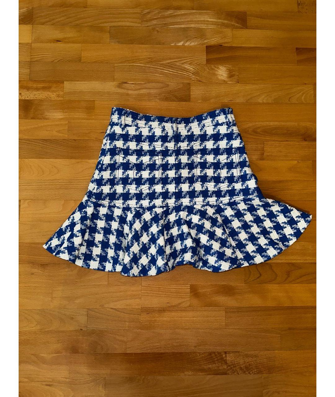 SANDRO Синяя хлопковая юбка мини, фото 2