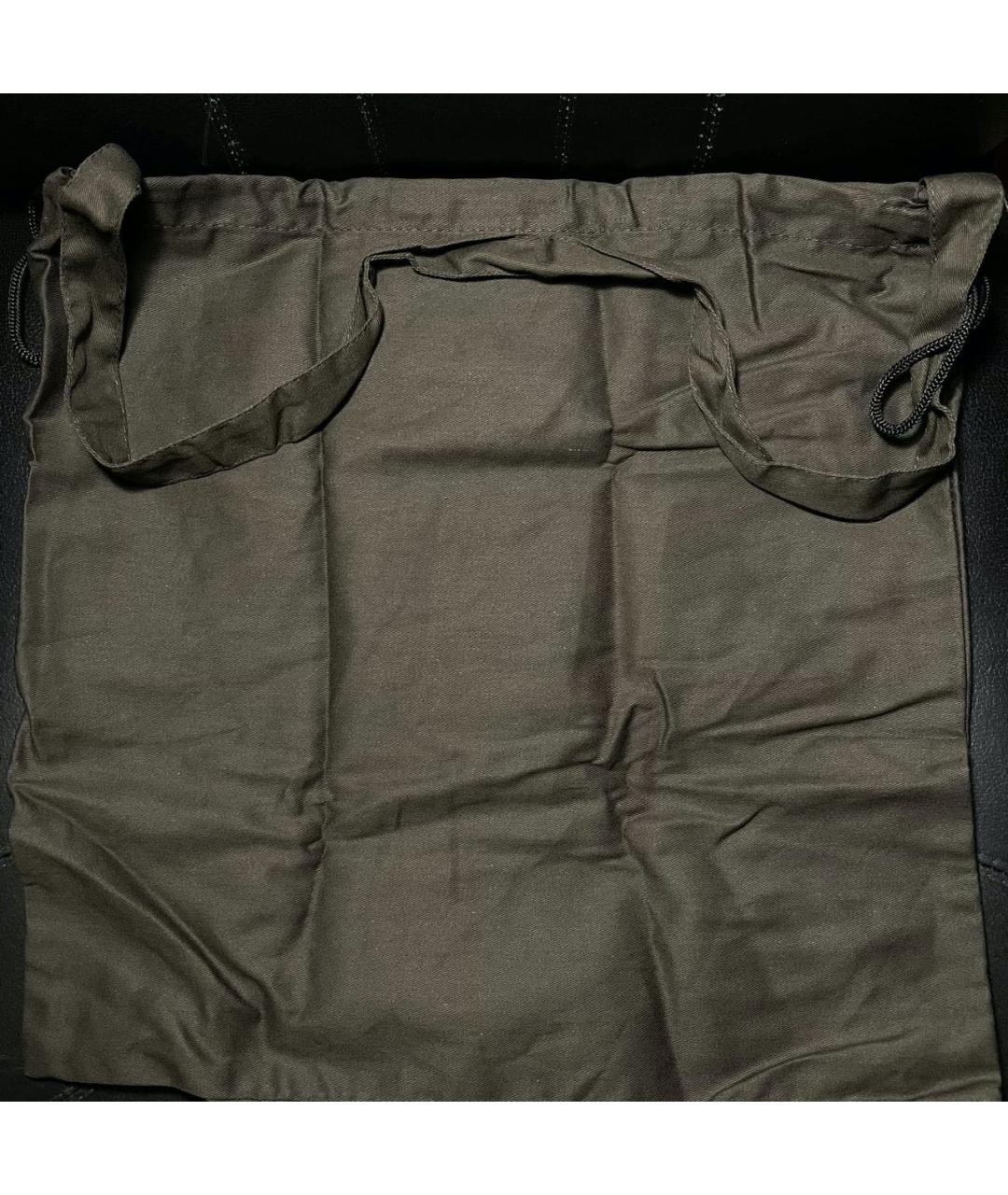 RAF SIMONS Хаки тканевая сумка тоут, фото 3