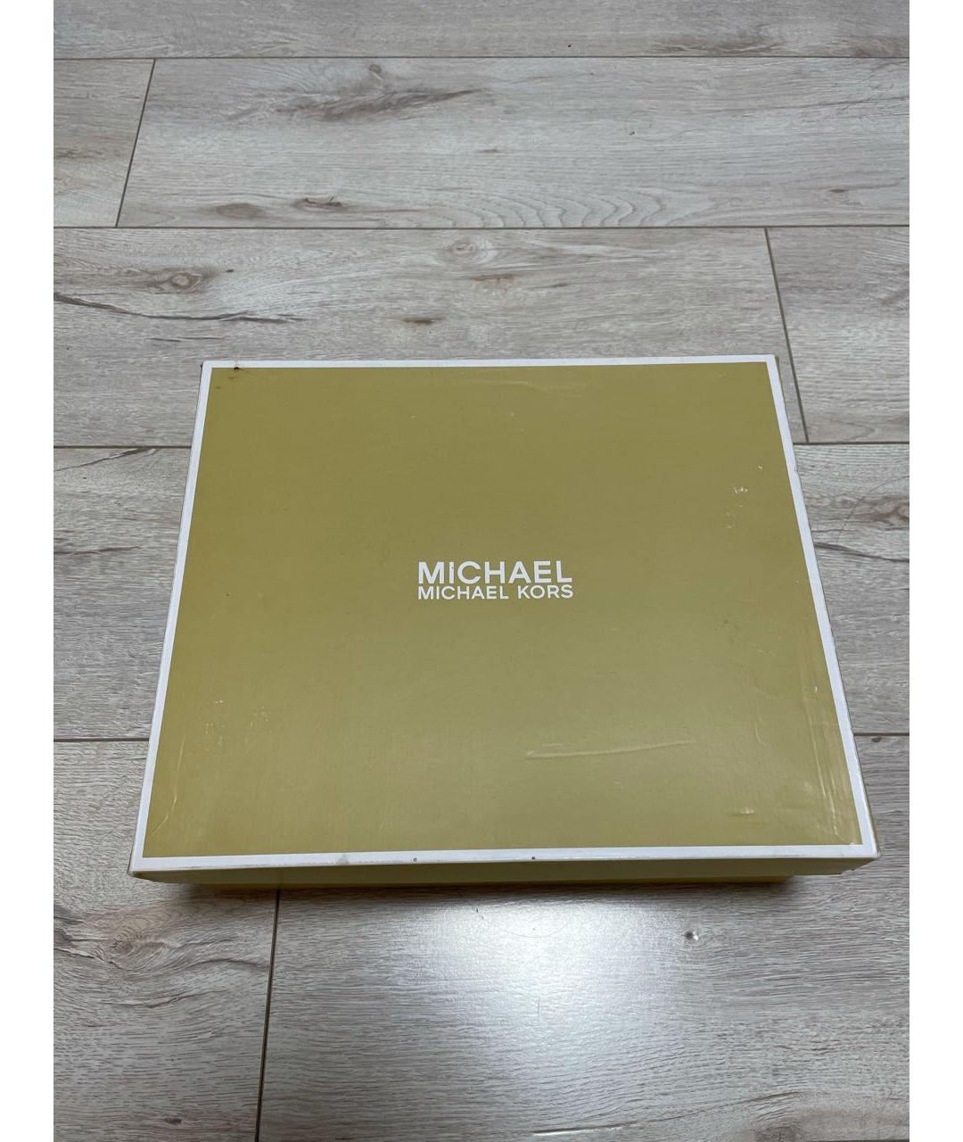 MICHAEL MICHAEL KORS Черные замшевые босоножки, фото 6