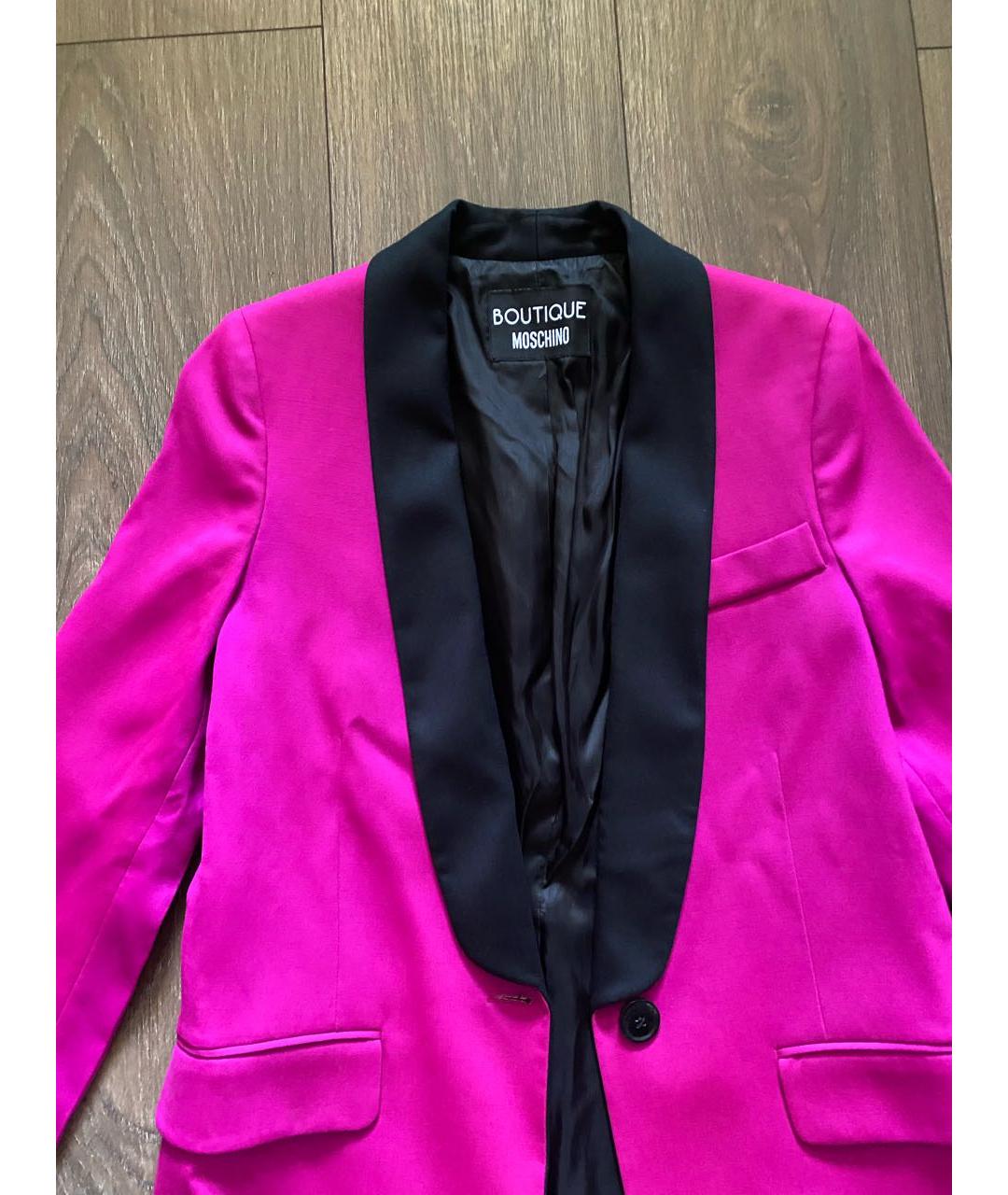 BOUTIQUE MOSCHINO Фуксия жакет/пиджак, фото 3