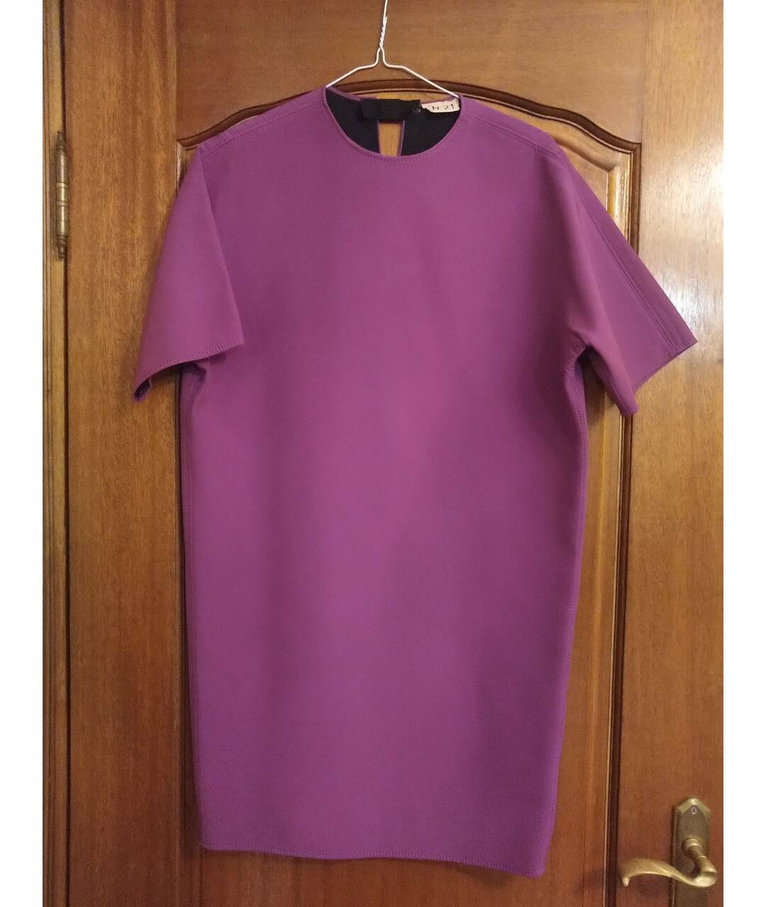 NO. 21 Фиолетовое полиэстеровое платье, фото 5