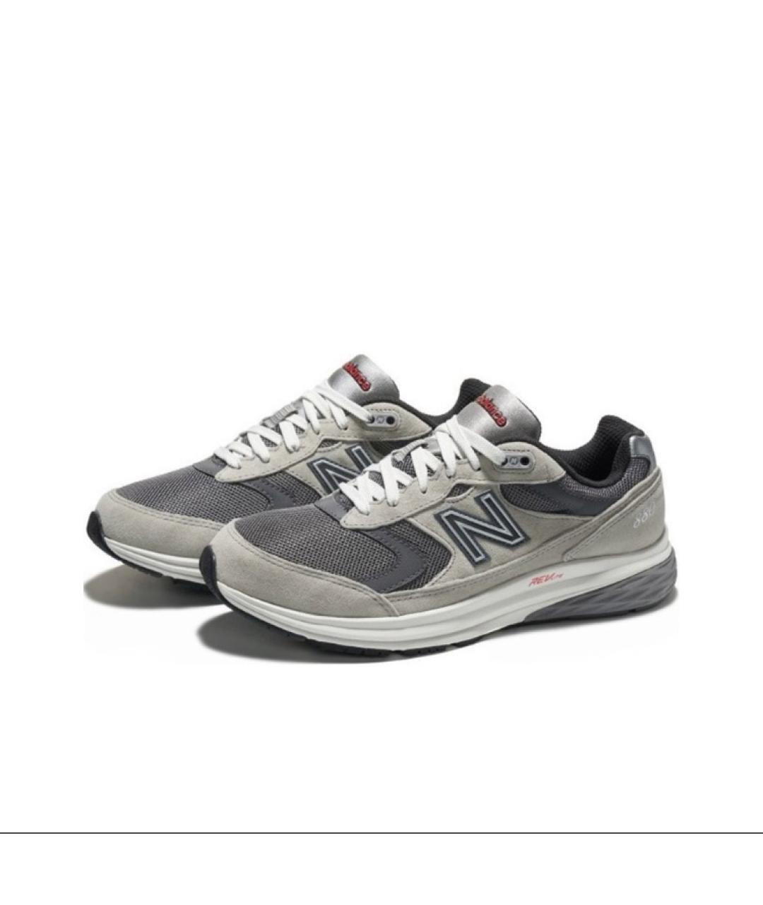 NEW BALANCE Серые низкие кроссовки / кеды, фото 5