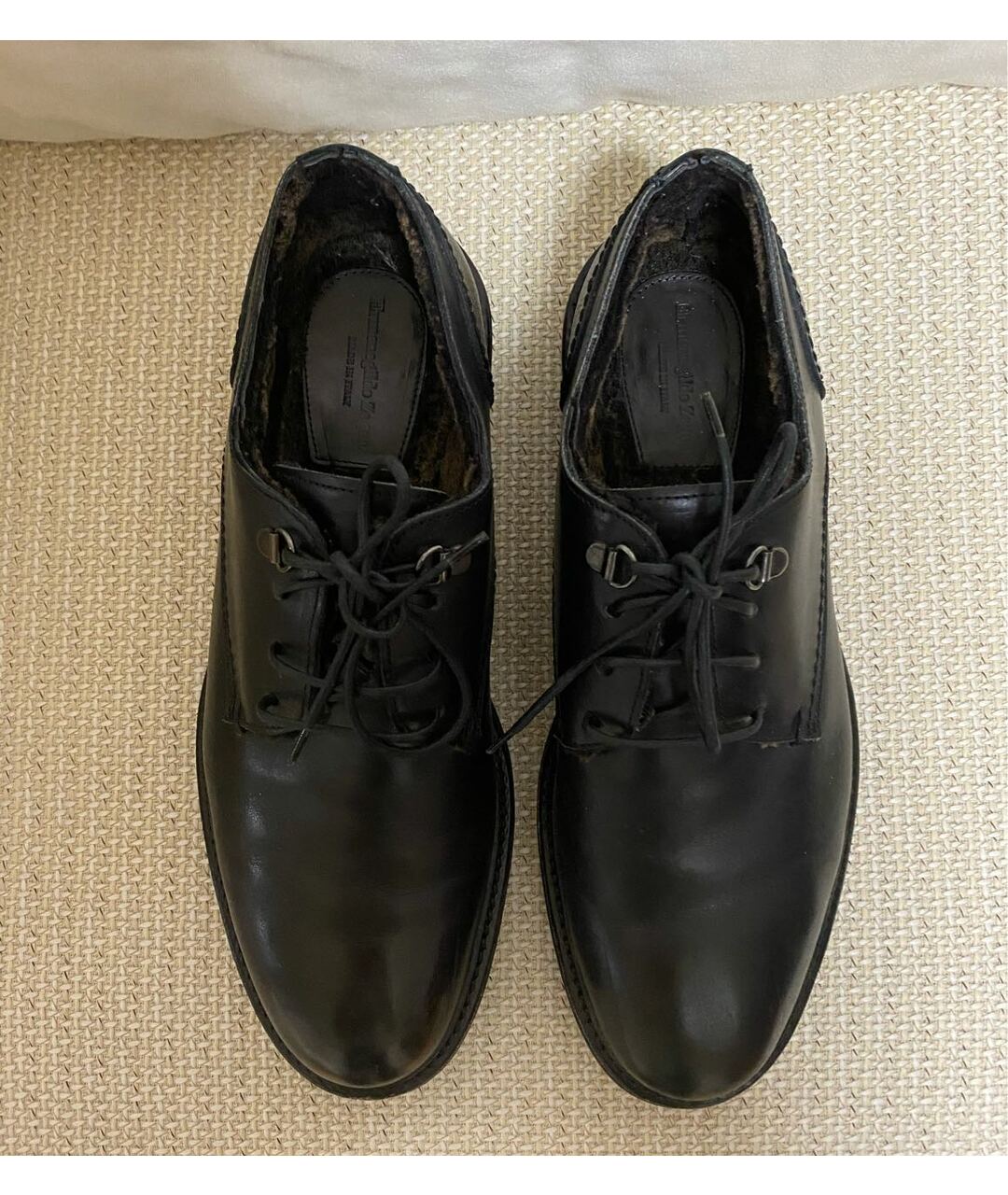 ERMENEGILDO ZEGNA Черные кожаные туфли, фото 3