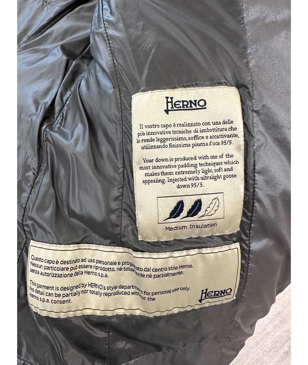 HERNO Антрацитовая куртка, фото 3