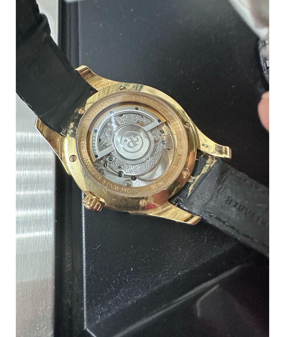 PERRELET Черные часы из желтого золота, фото 3
