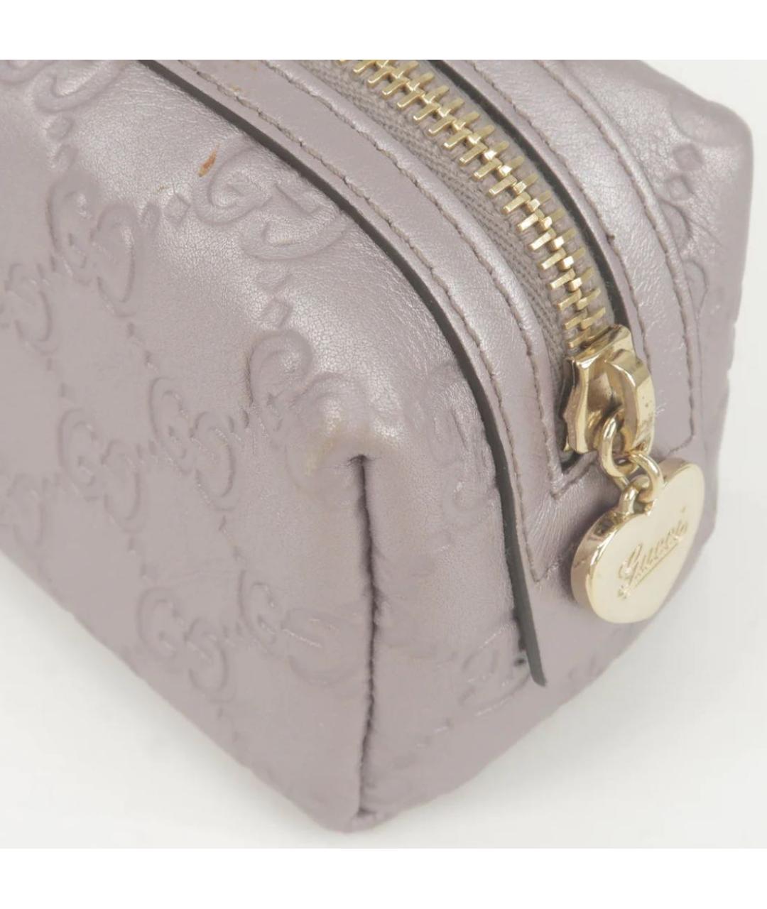 GUCCI Кожаная косметичка, фото 4