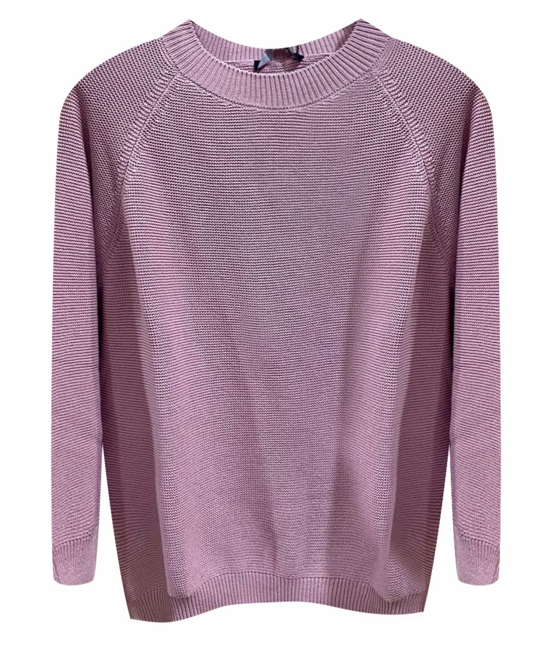 WEEKEND MAX MARA Розовый хлопковый джемпер / свитер, фото 1