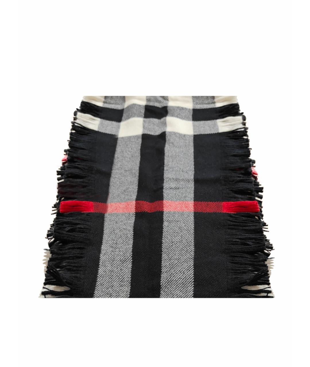 BURBERRY Черный шарф, фото 1