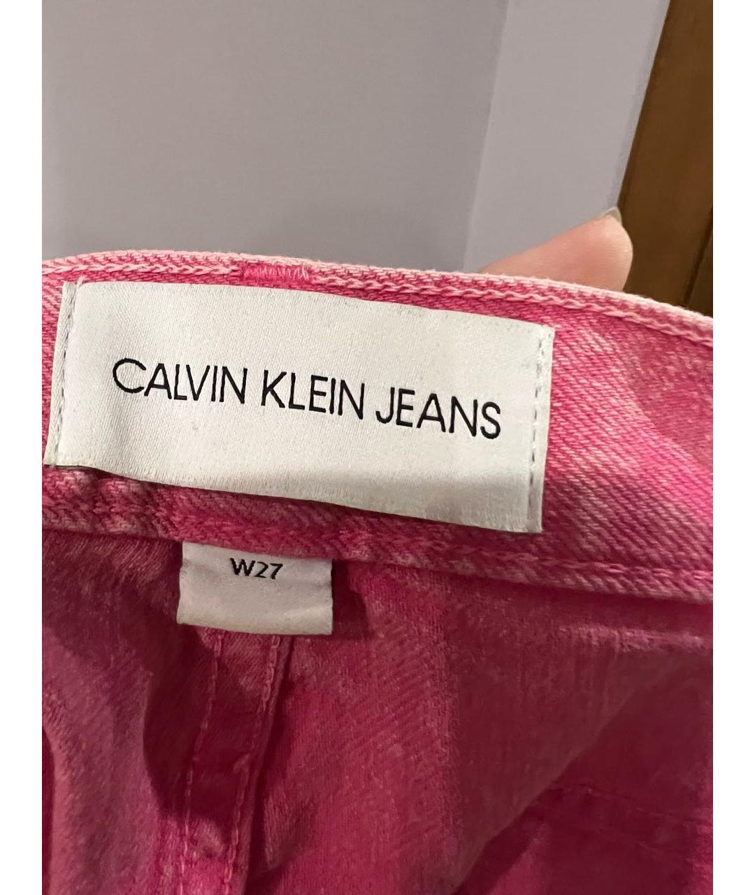 CALVIN KLEIN JEANS Розовые прямые джинсы, фото 3