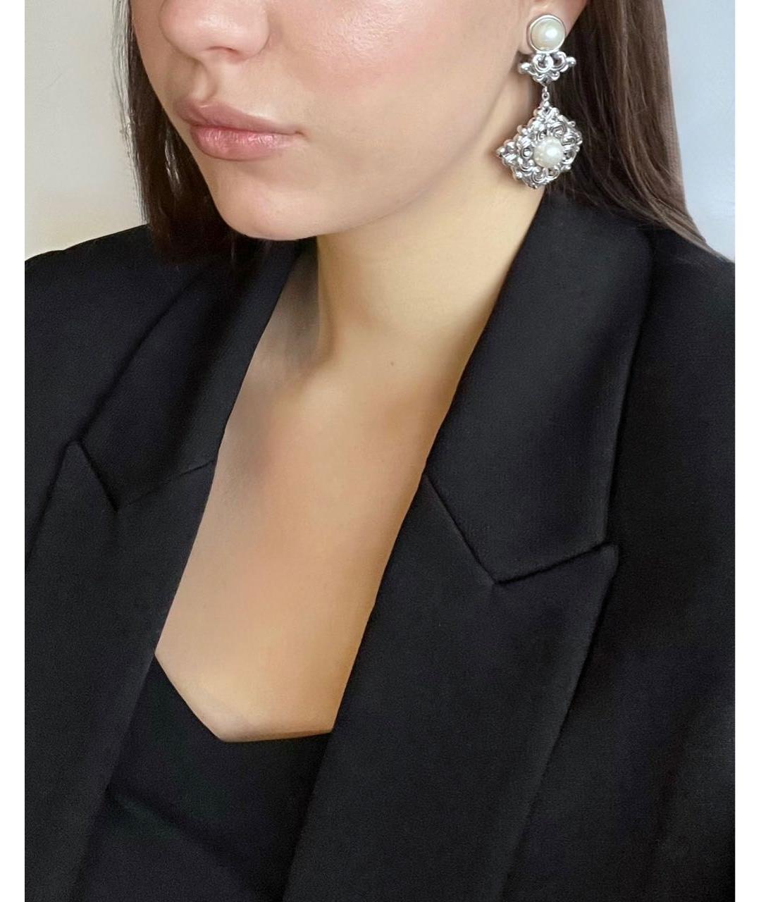 NINA RICCI Серебряные клипсы, фото 3