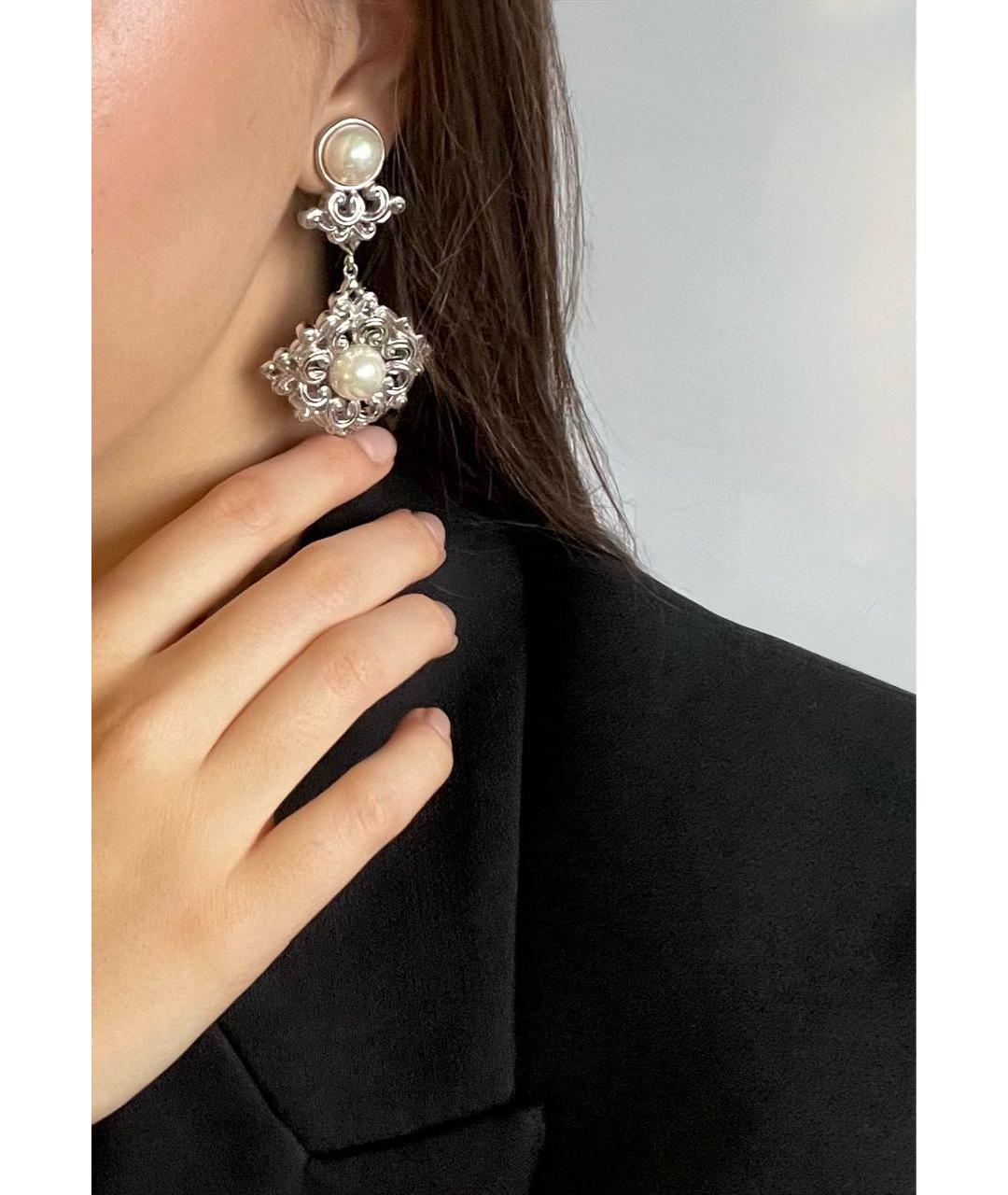 NINA RICCI Серебряные клипсы, фото 2