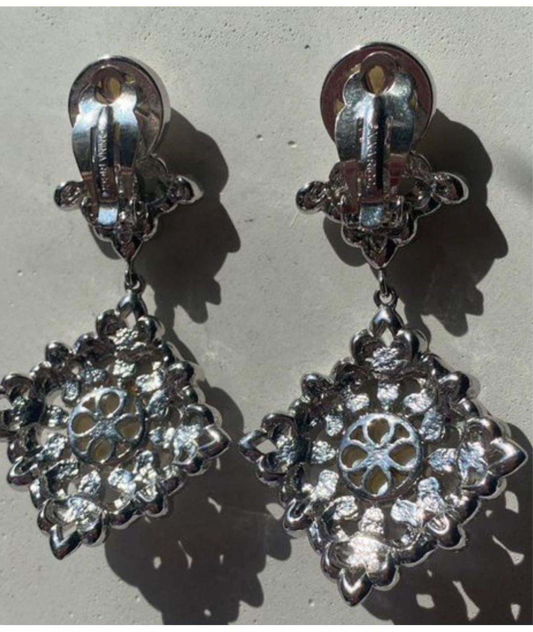 NINA RICCI Серебряные клипсы, фото 5