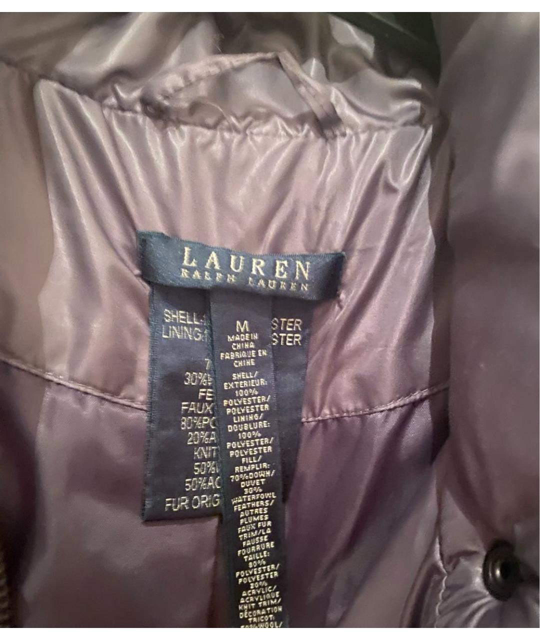 RALPH LAUREN Антрацитовая полиэстеровая куртка, фото 4