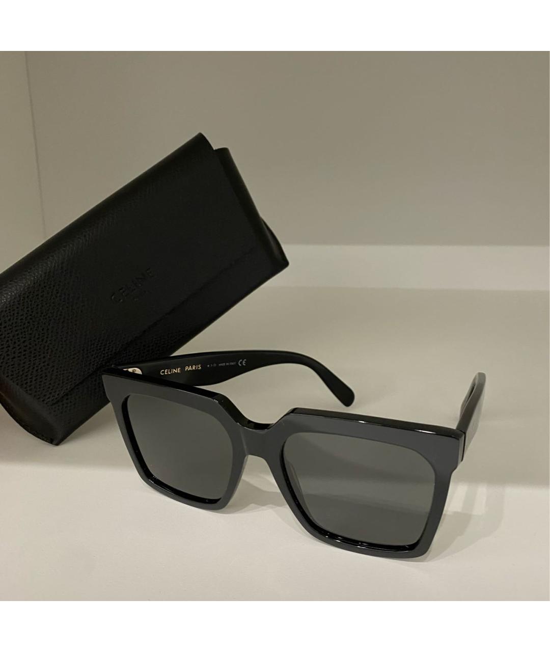 CELINE Черные пластиковые солнцезащитные очки, фото 5