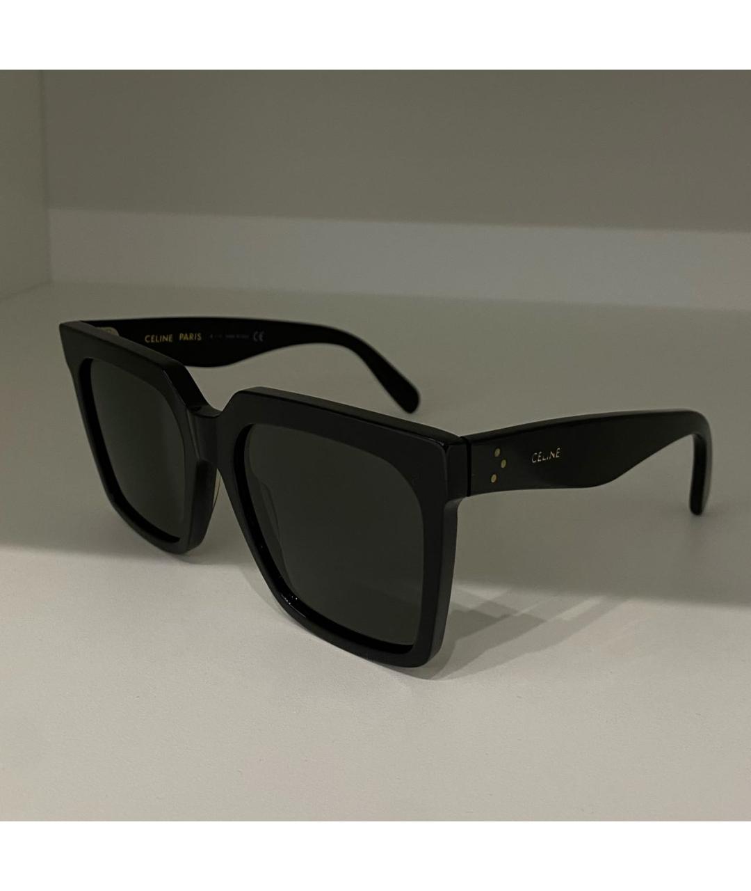 CELINE Черные пластиковые солнцезащитные очки, фото 4
