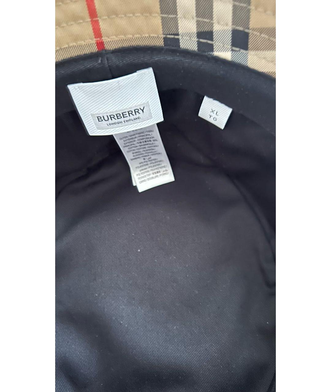 BURBERRY Коричневая соломенная панама, фото 3