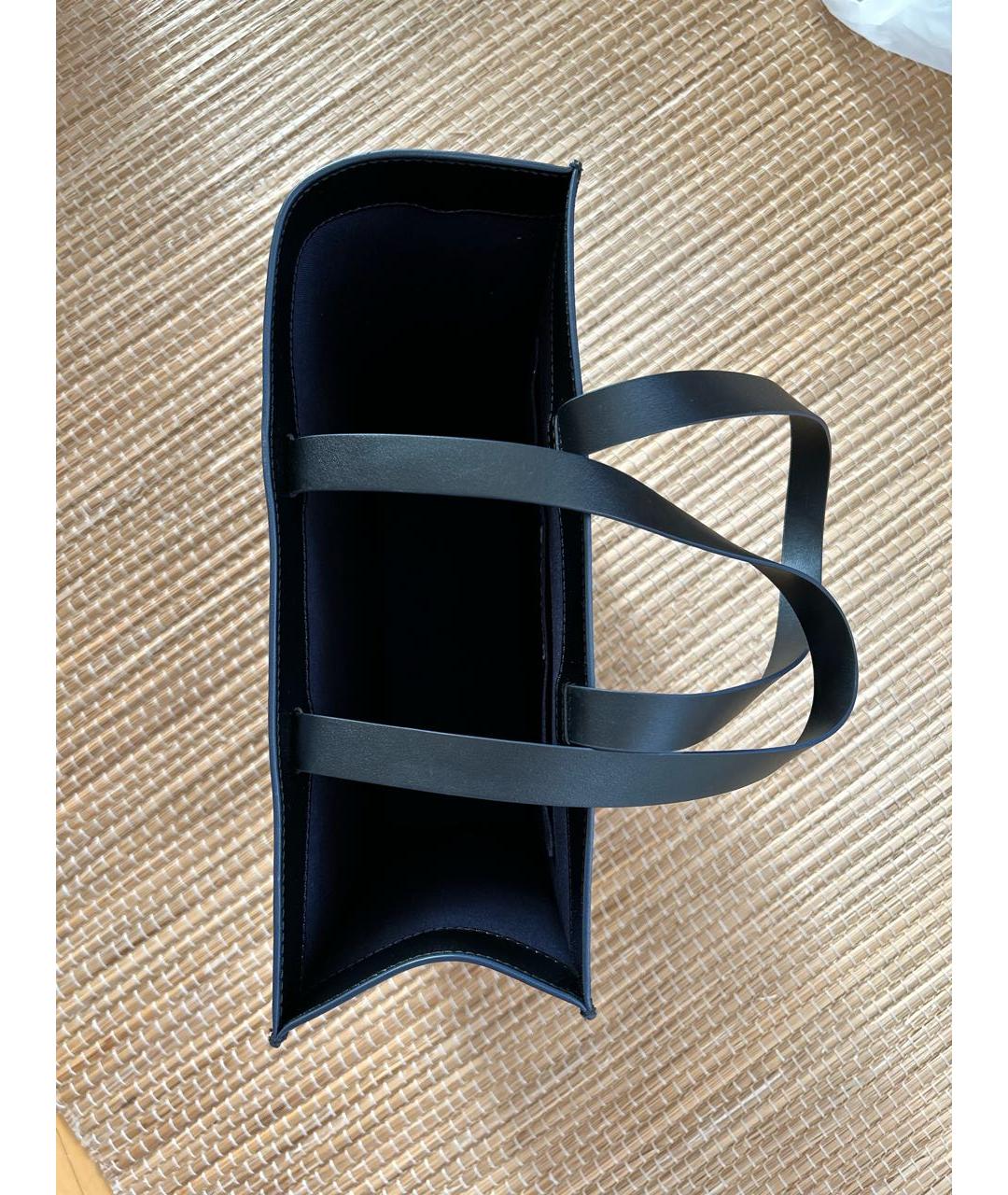 JIL SANDER Темно-синяя кожаная сумка тоут, фото 5