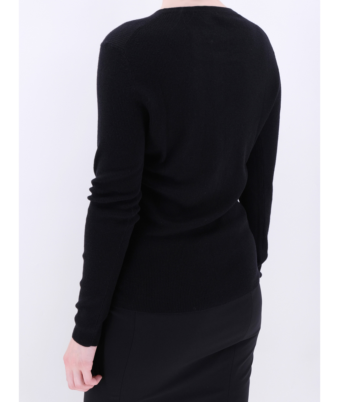 MICHAEL KORS Черный кашемировый джемпер / свитер, фото 3