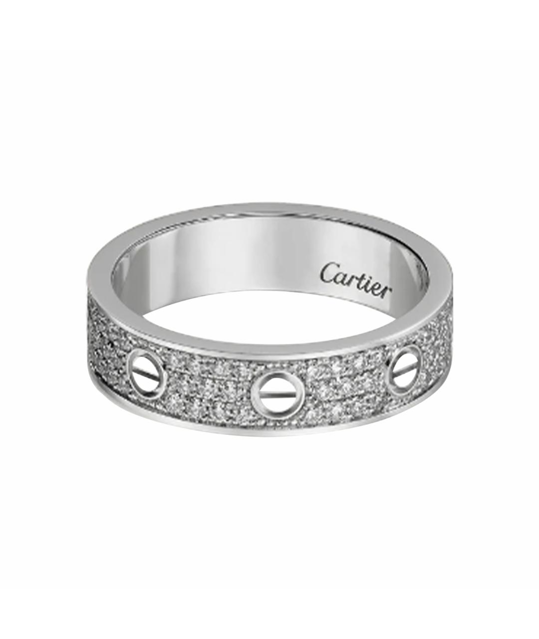 CARTIER Белое кольцо из белого золота, фото 1