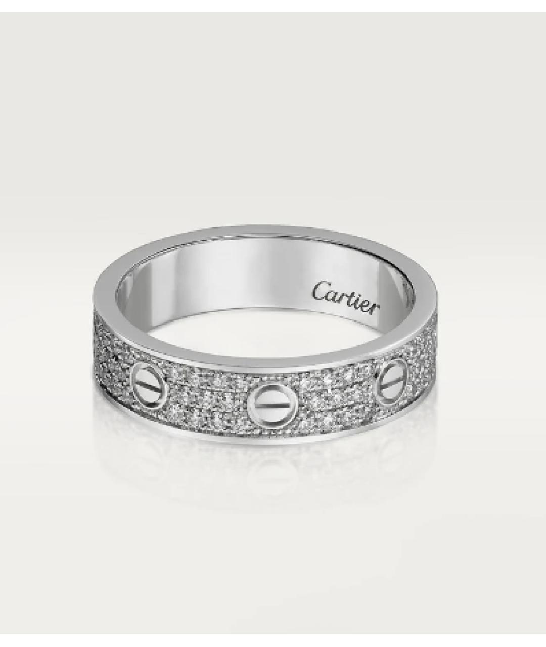 CARTIER Белое кольцо из белого золота, фото 5
