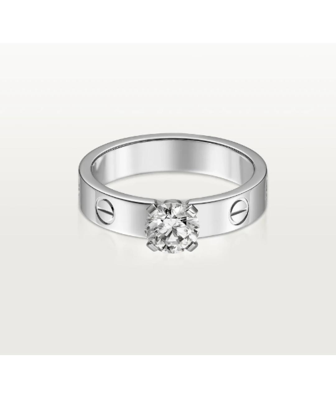 CARTIER Белое кольцо из белого золота, фото 7