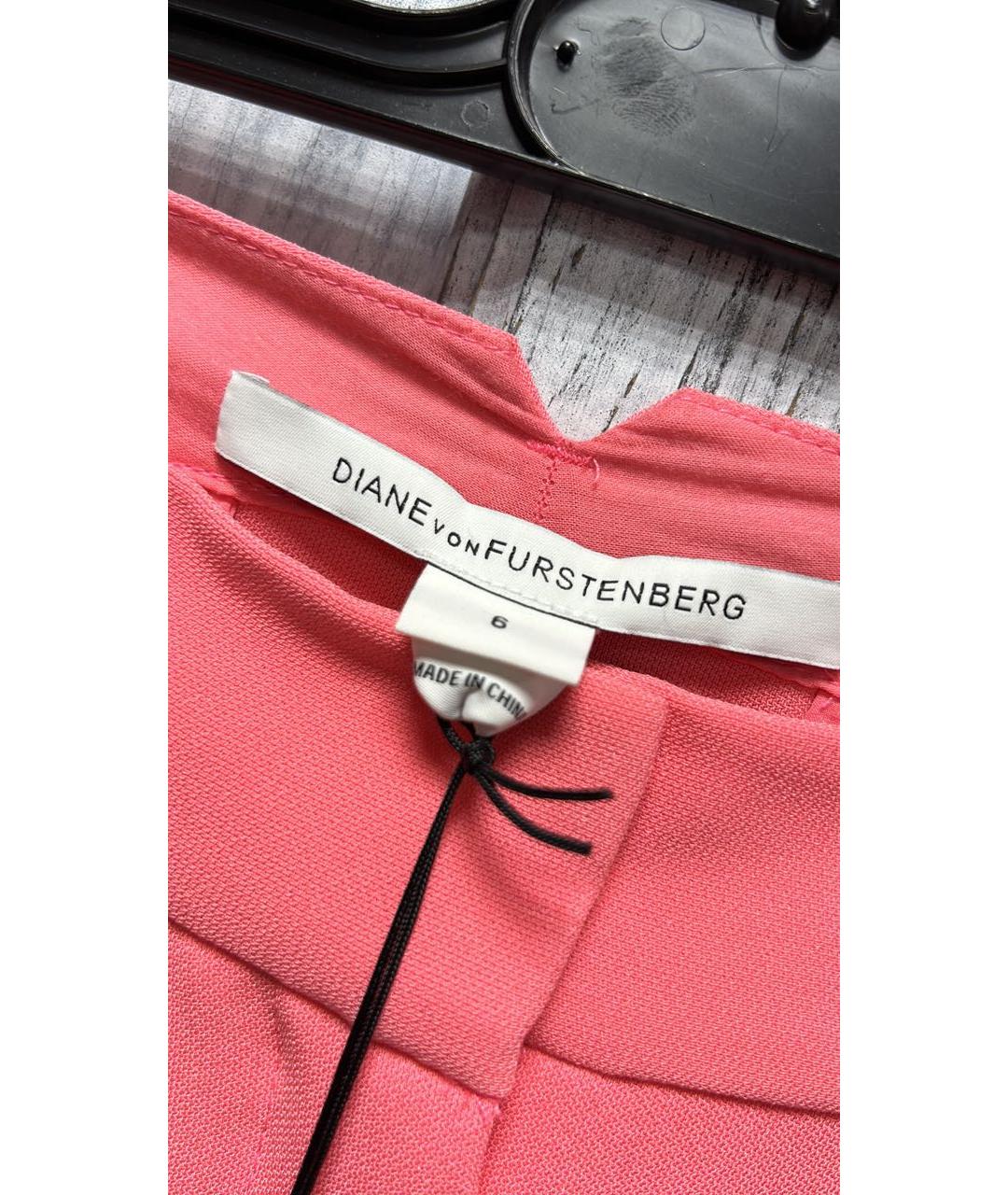 DIANE VON FURSTENBERG Розовые брюки широкие, фото 5
