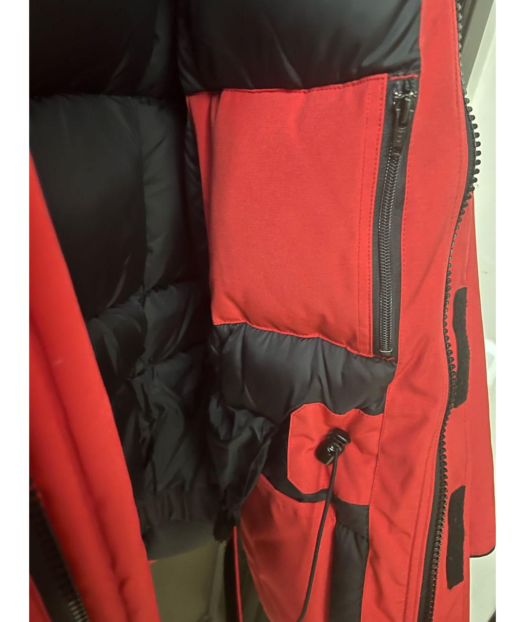 CANADA GOOSE Красный полиэстеровый пуховик, фото 6