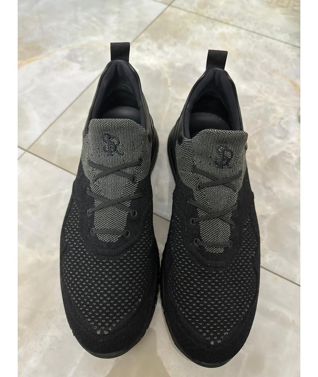 STEFANO RICCI Черные низкие кроссовки / кеды, фото 2