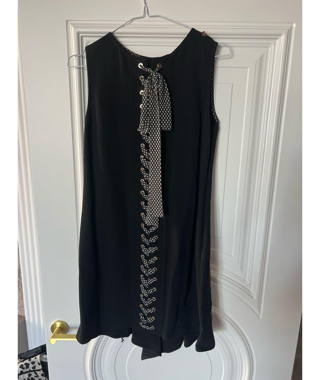 ELISABETTA FRANCHI Черное вискозное платье, фото 5