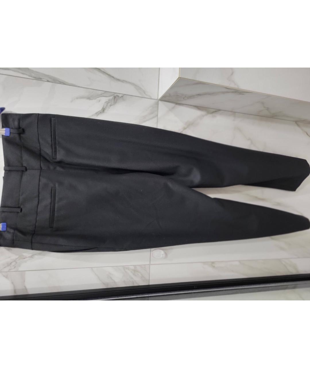 IRO Черные шерстяные прямые брюки, фото 2