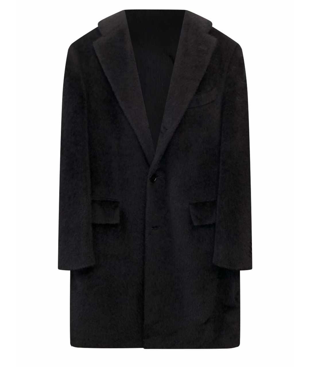 KITON Черное пальто, фото 1