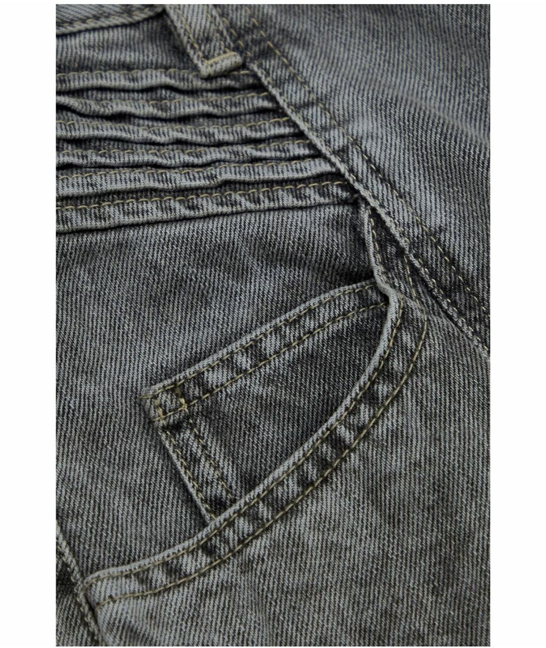 ISABEL MARANT ETOILE Серые хлопковые прямые джинсы, фото 4
