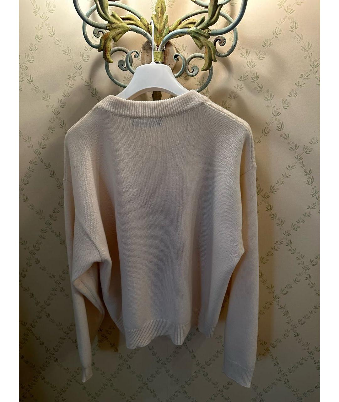 DOLCE&GABBANA Белый кашемировый джемпер / свитер, фото 2