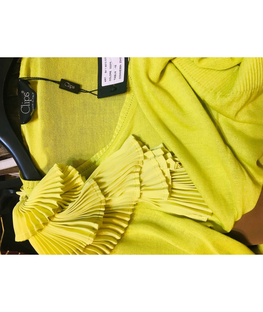 CLIPS Желтая вискозная рубашка, фото 4