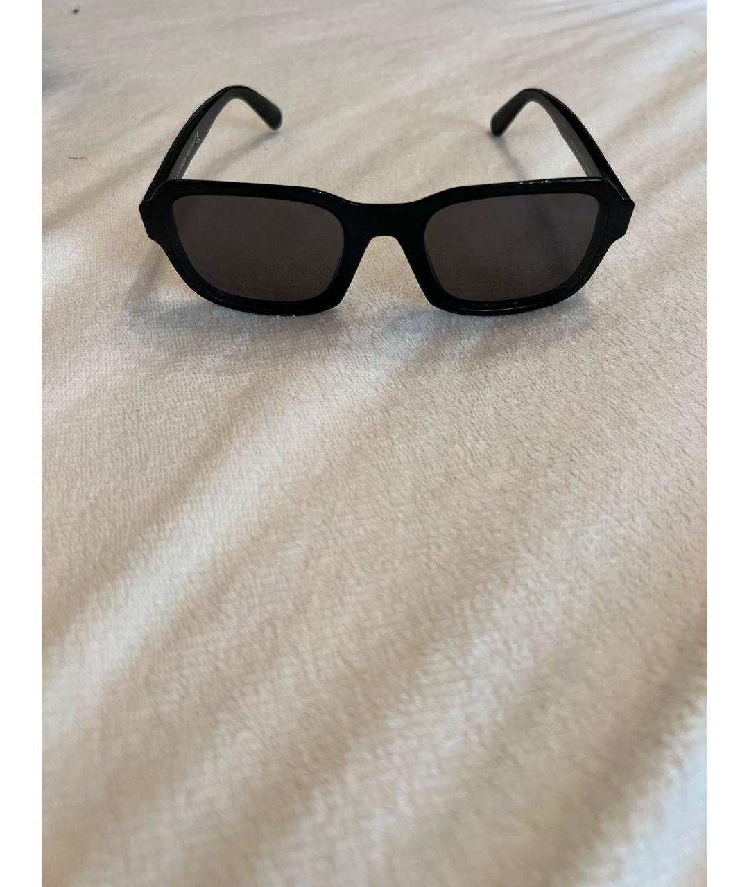 MONCLER Черные пластиковые солнцезащитные очки, фото 8