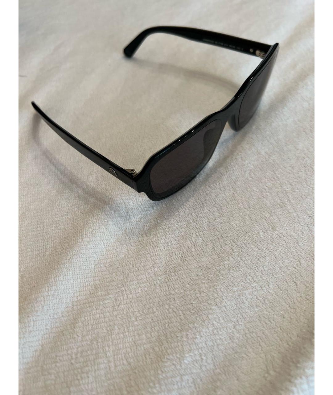 MONCLER Черные пластиковые солнцезащитные очки, фото 2