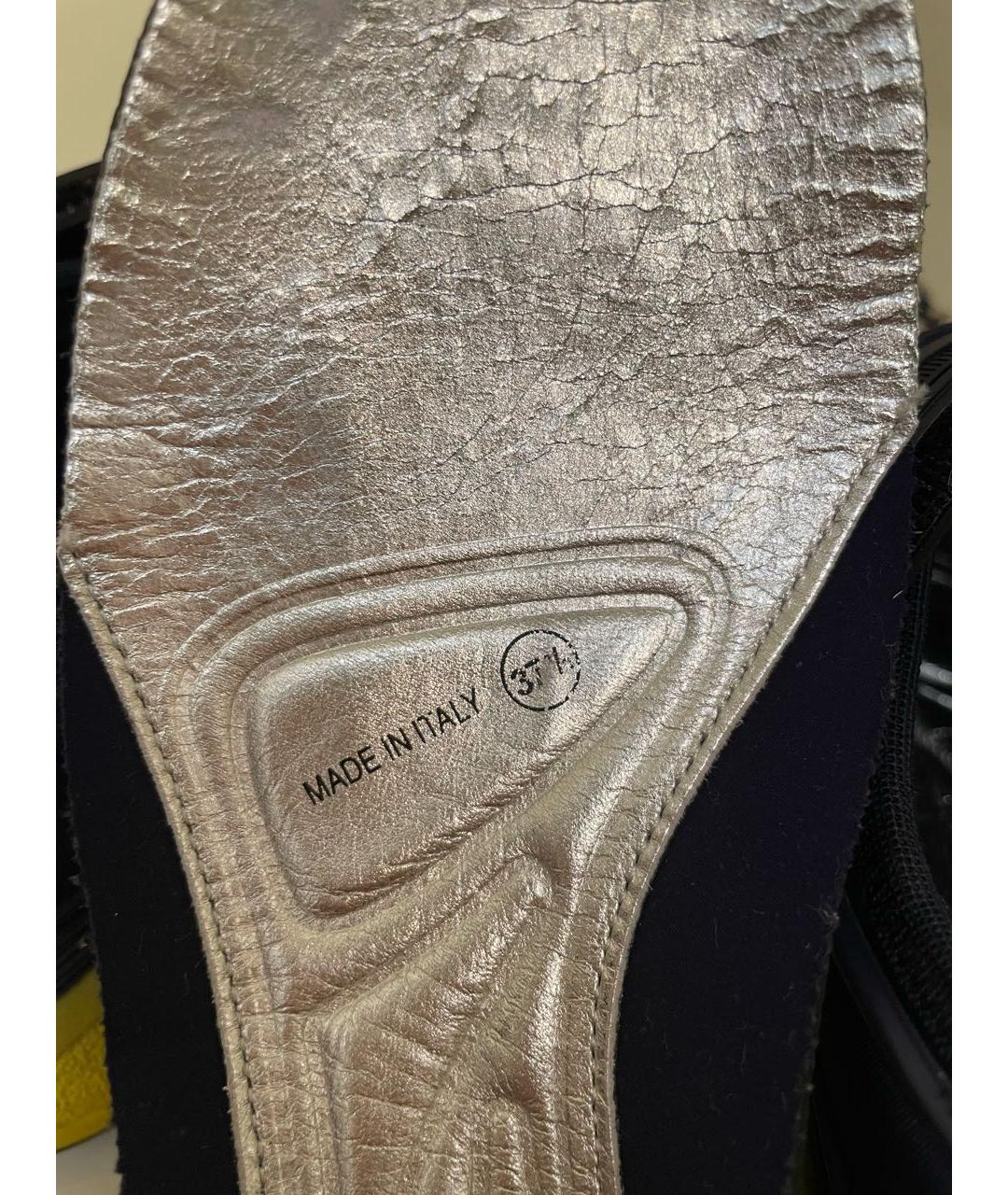 CHRISTIAN DIOR Темно-синие текстильные кроссовки, фото 6