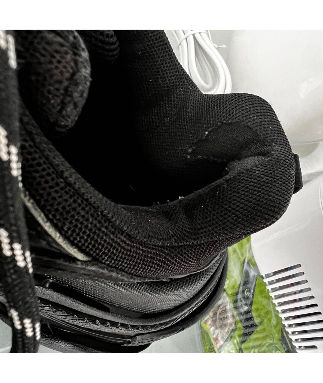 BALENCIAGA Черные текстильные кроссовки, фото 4