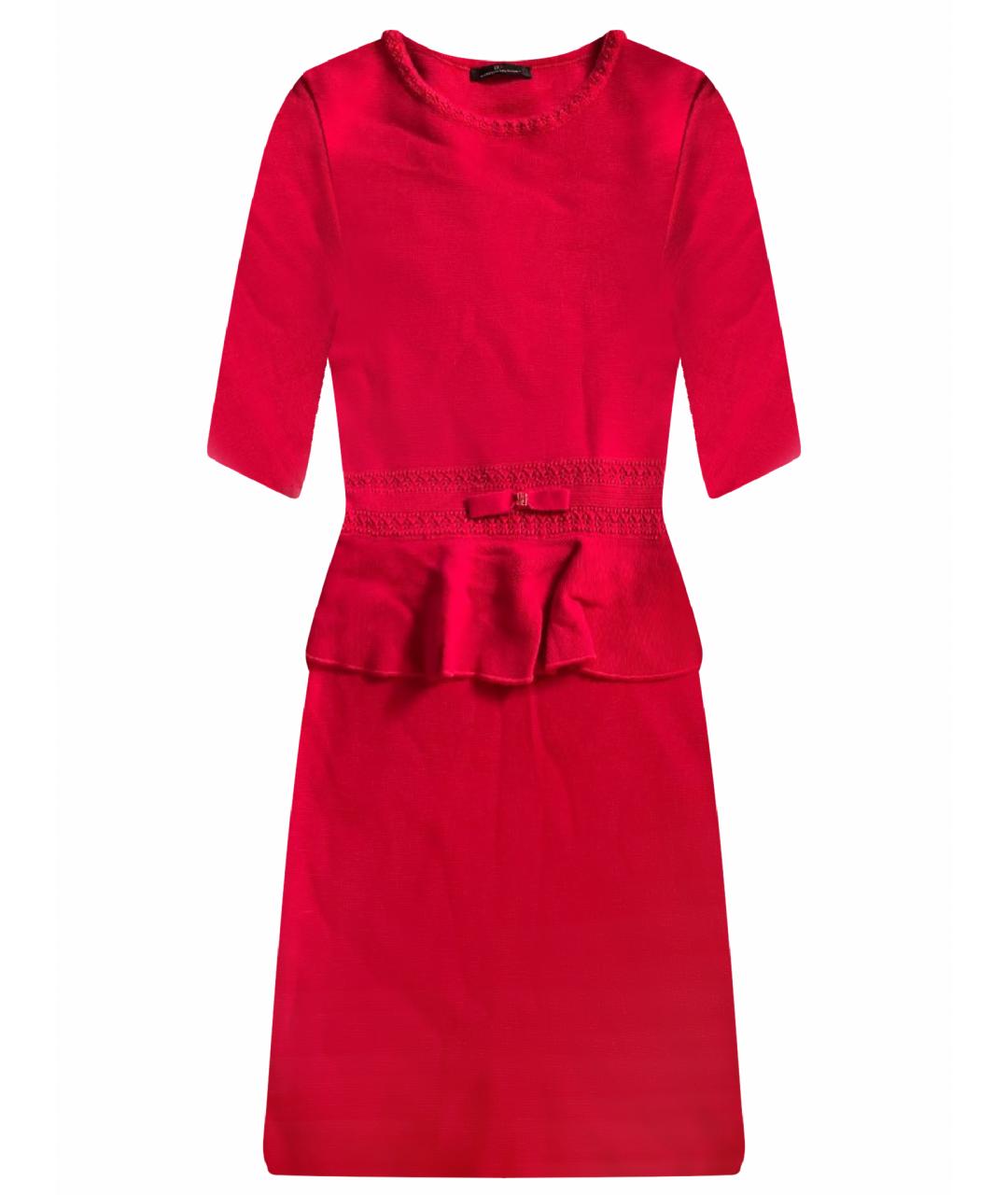 CAROLINA HERRERA Красное вискозное повседневное платье, фото 1
