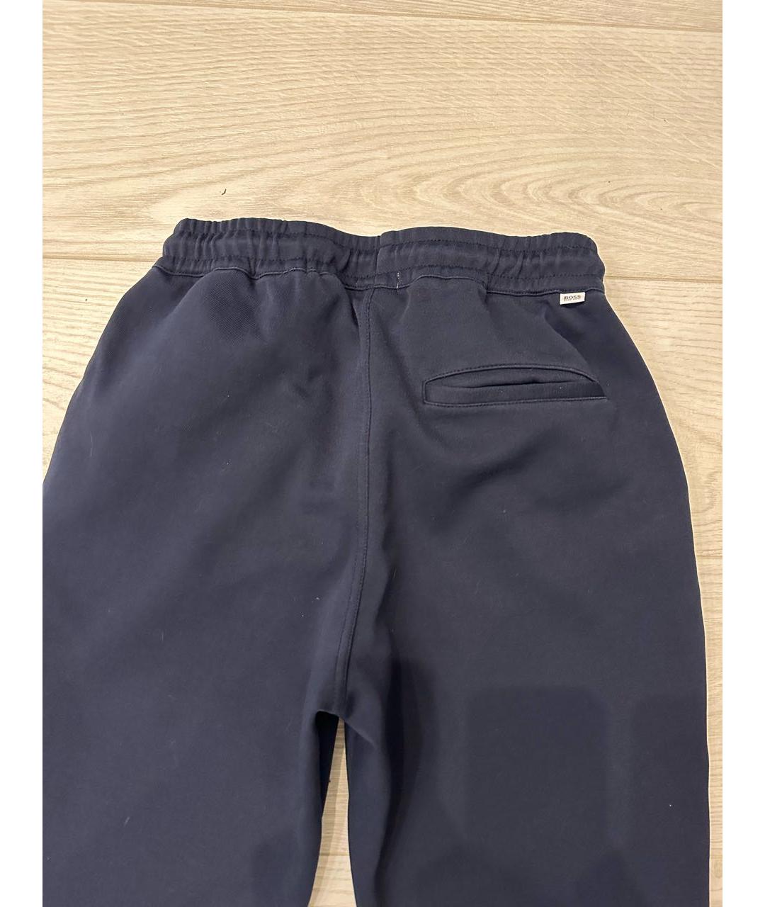 BOSS KIDS Темно-синие хлопковые брюки и шорты, фото 4