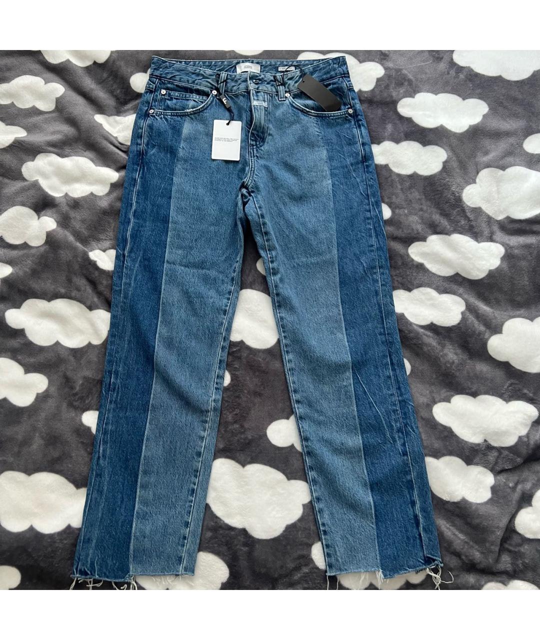 CLOSED Синие хлопковые прямые джинсы, фото 5