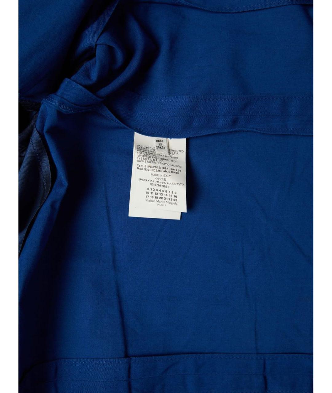 MAISON MARGIELA Темно-синий хлопковый пиджак, фото 7