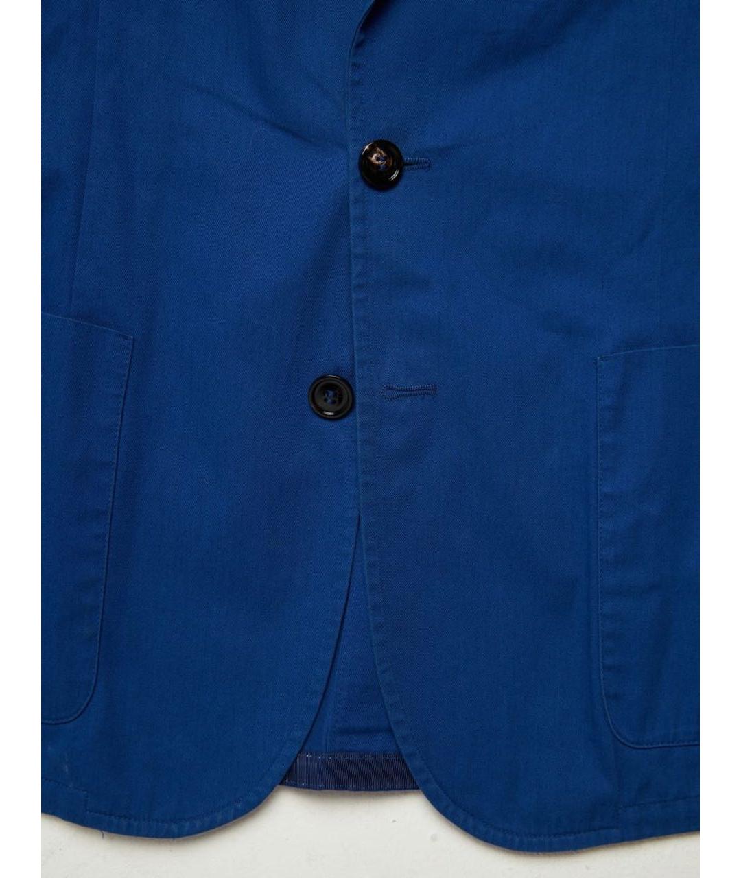 MAISON MARGIELA Темно-синий хлопковый пиджак, фото 5