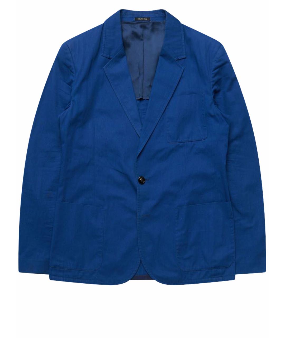 MAISON MARGIELA Темно-синий хлопковый пиджак, фото 1