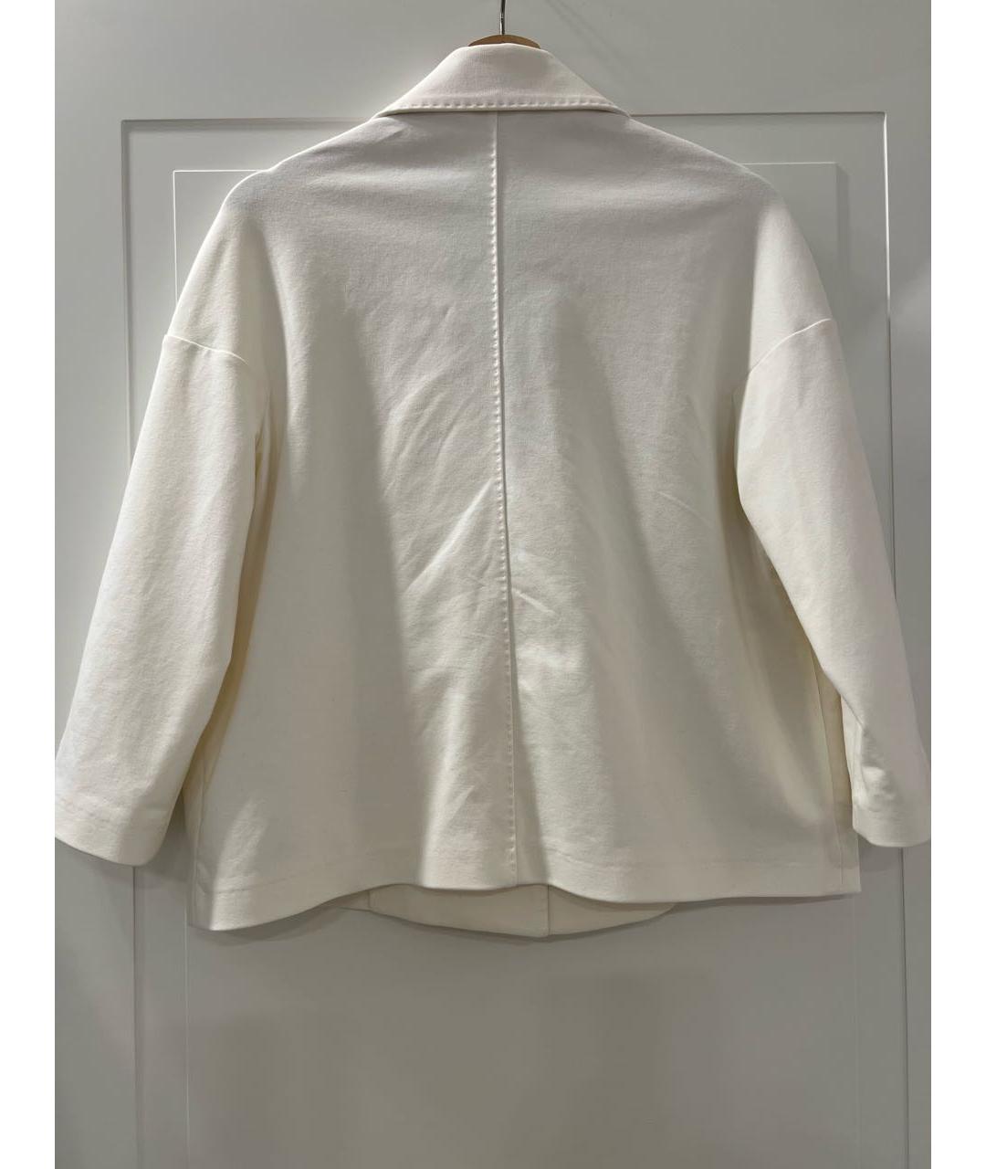 CIRCOLO 1901 Белый хлопковый жакет/пиджак, фото 2