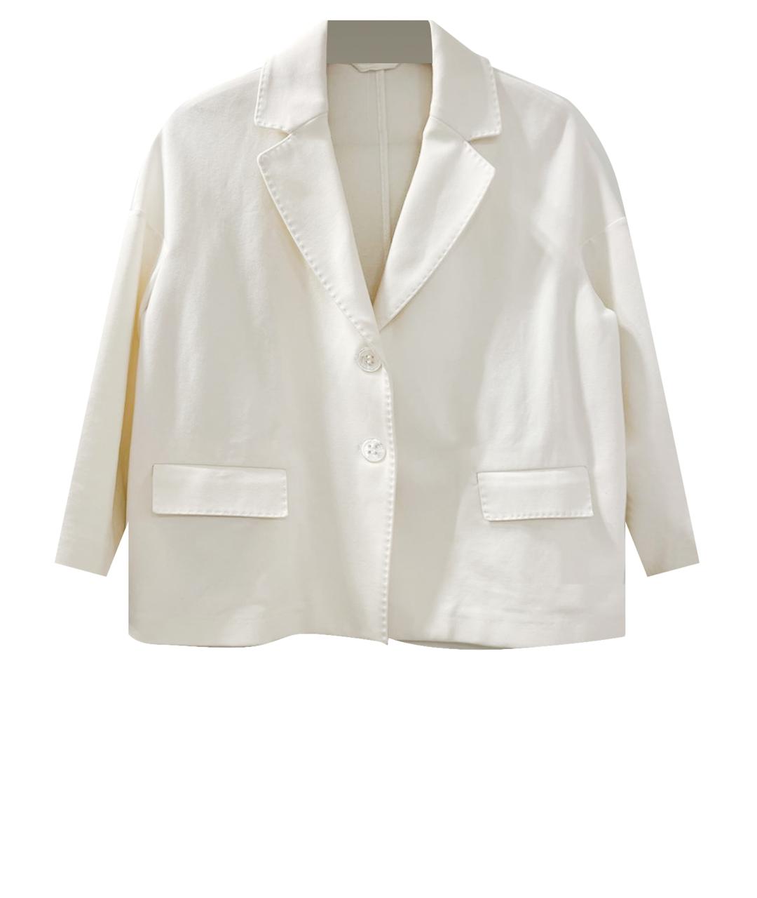 CIRCOLO 1901 Белый хлопковый жакет/пиджак, фото 1