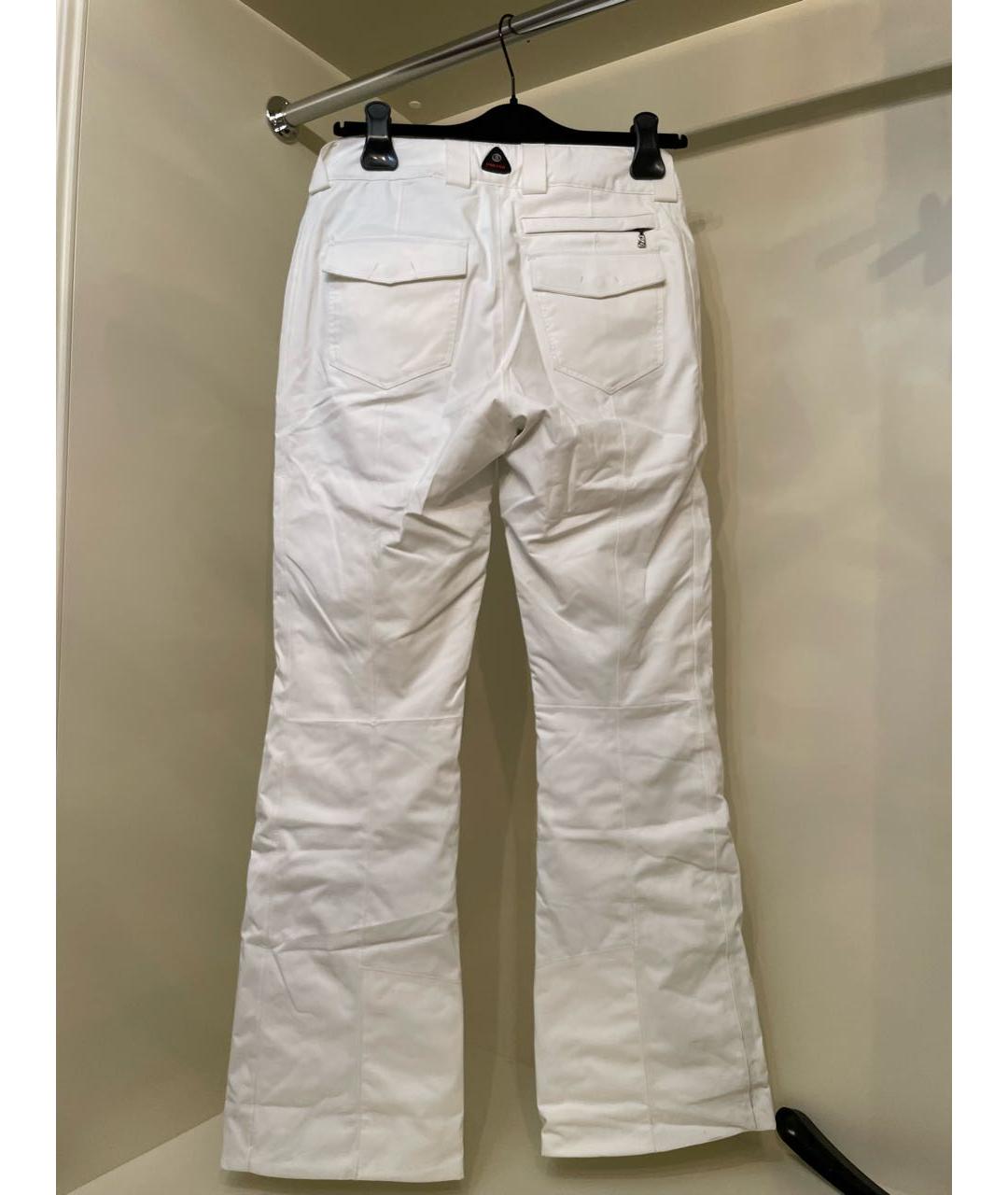 BOGNER Белые полиэстеровые прямые брюки, фото 2