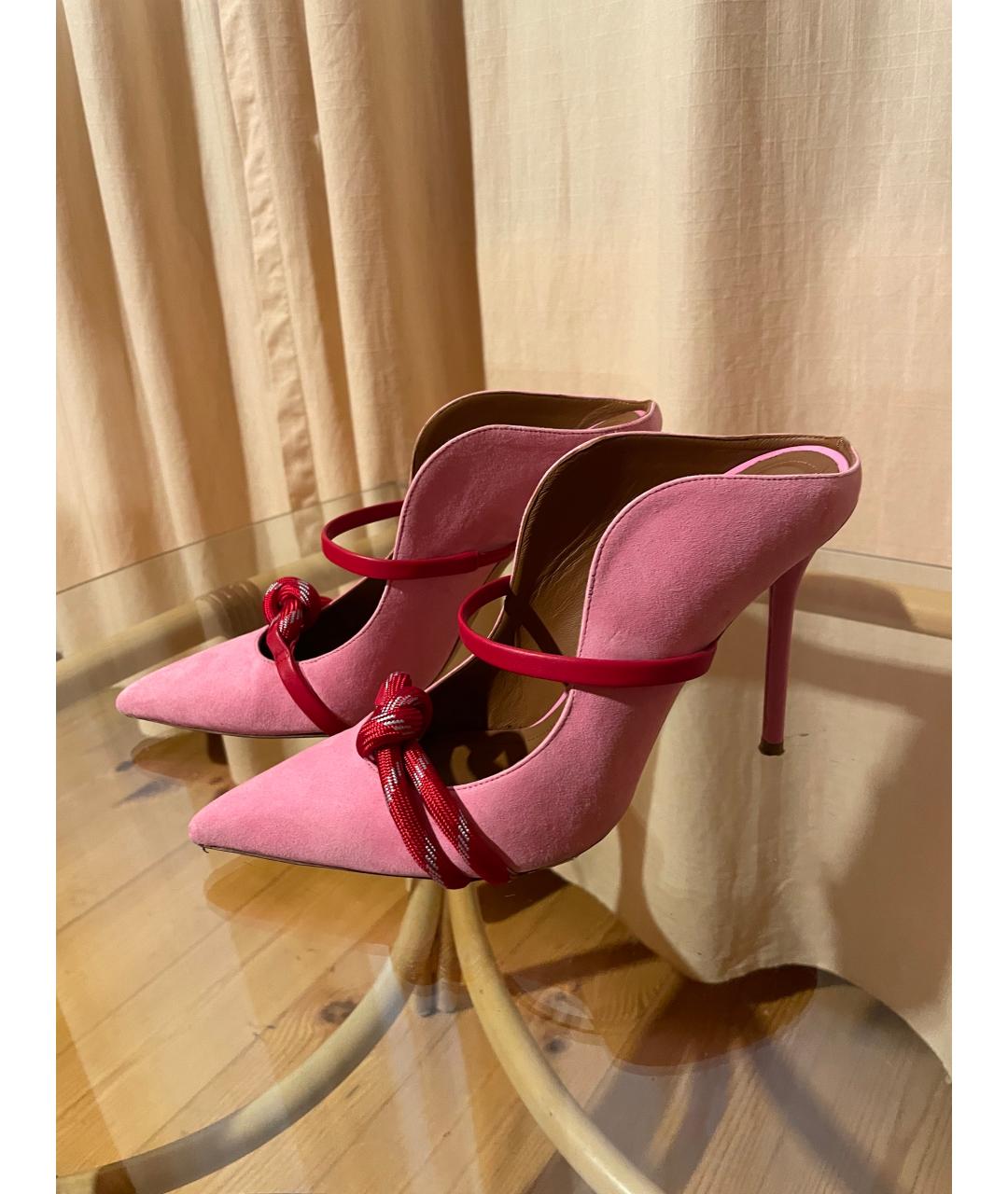 MALONE SOULIERS Розовые замшевые туфли, фото 3