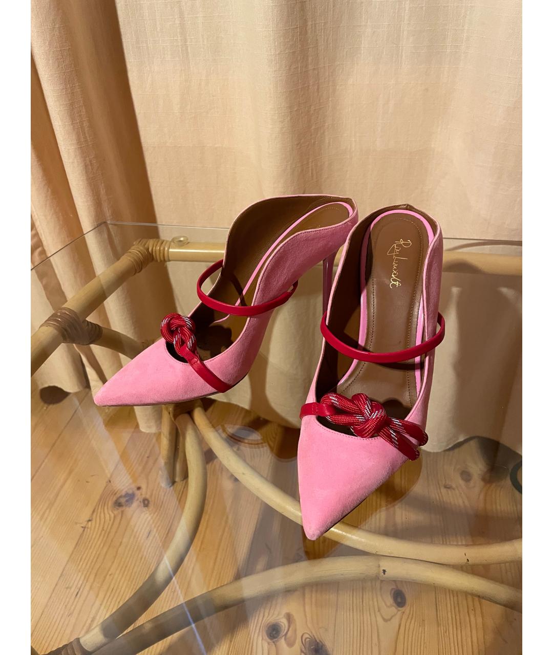 MALONE SOULIERS Розовые замшевые туфли, фото 2